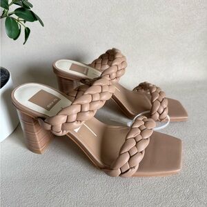 Dolce Vita Braided Nude Heeled Sandals